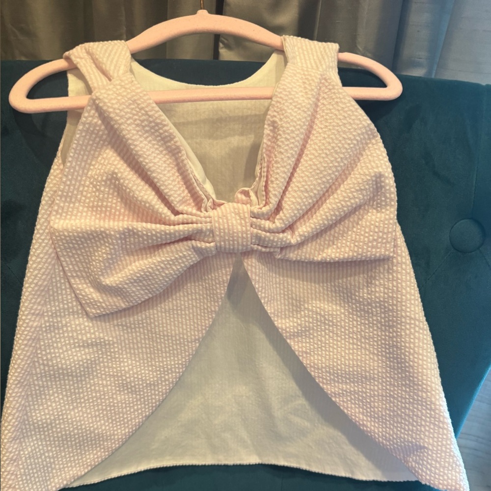 Pink Sleeveless Top and Shorts Set